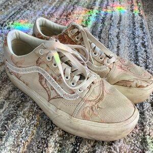 Paisley Vans with Beads